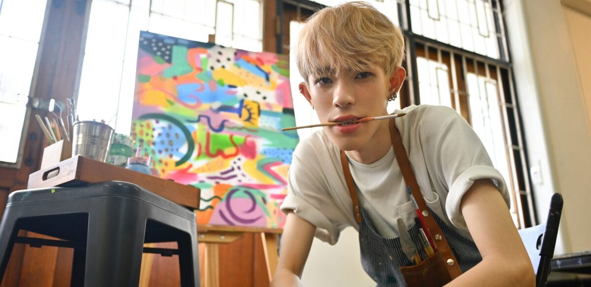 boy painting